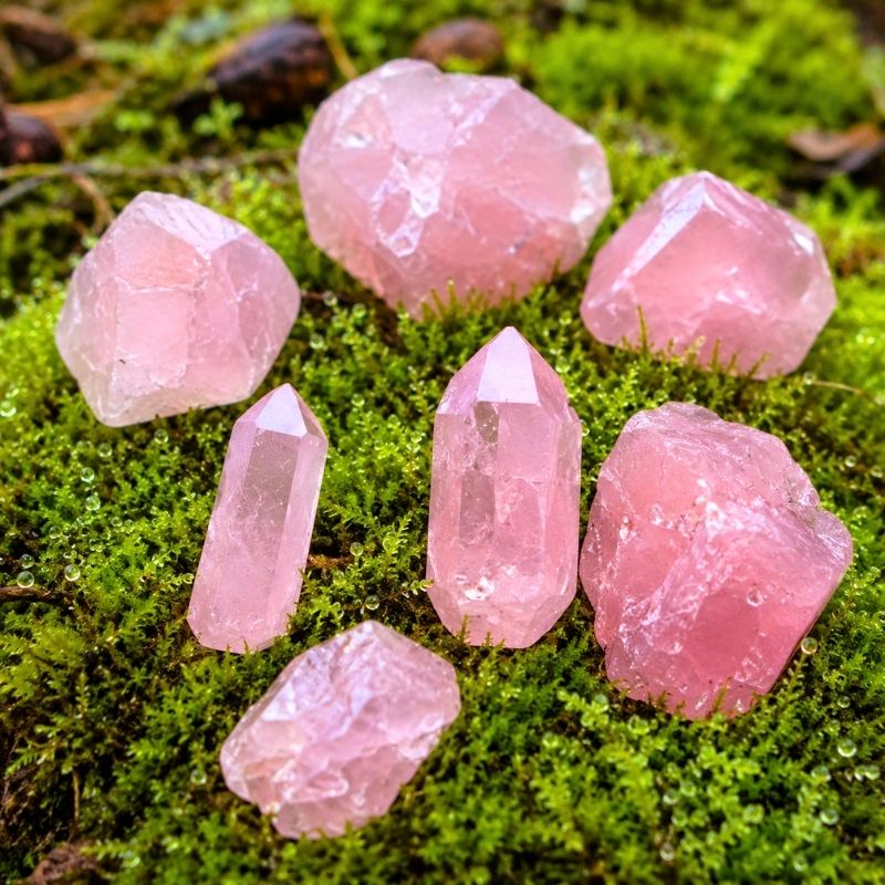 Surové růženíny v oroseném mechu Magického lesa splněných přání