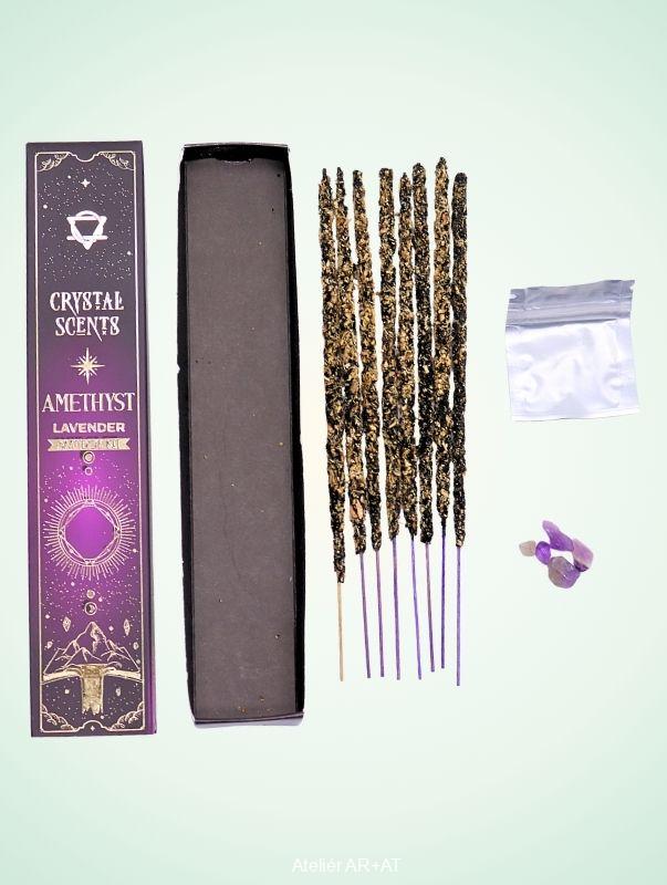 Vonné tyčinky s ametystem - vůně levandule