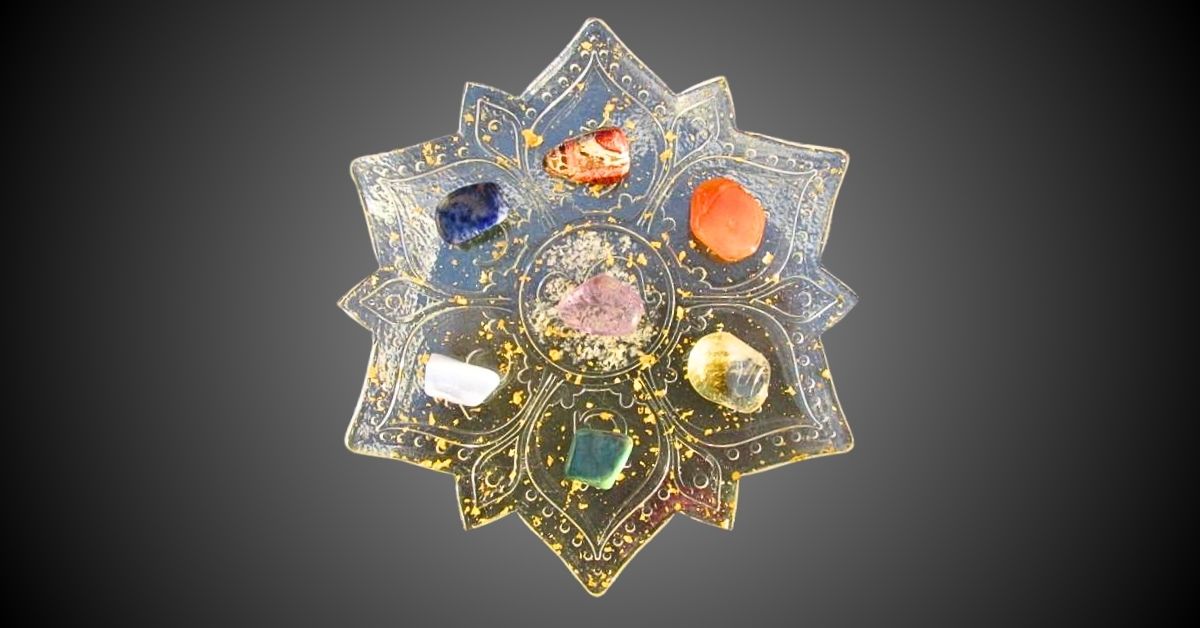 Čakrová Mandala – orgonit s křišťálem z Magického lesa